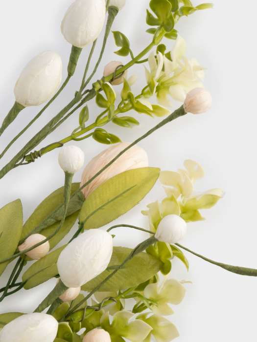 Ветка декоративная, 70 см, пластик/бумага, Ветка с пасхальными яйцами, Interior Easter ANNA LAFARG ANLAF-5M5E1007R