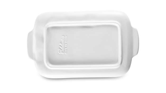 Блюдо прямоугольное с ручками Томаты и оливки 16х26 см, керамика EDELWEISS EDW-639P