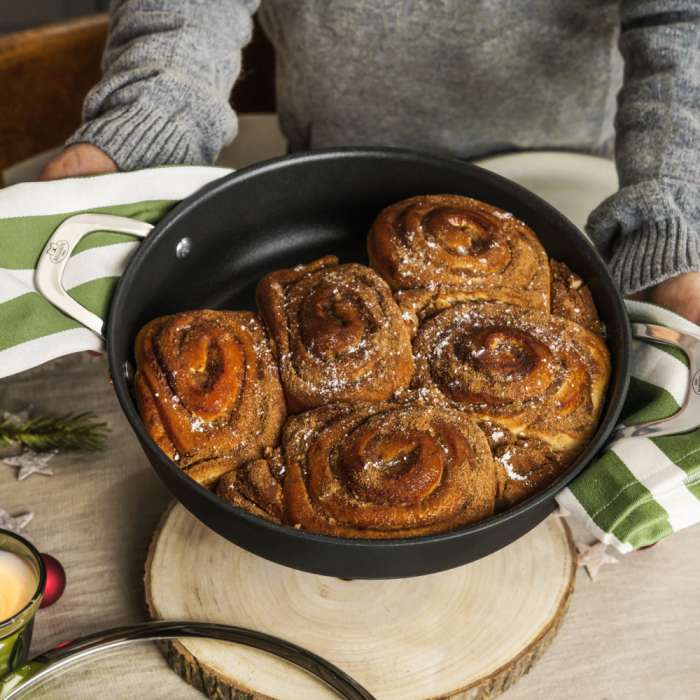 Сковорода Alba 28 см c ручками и крышкой  BALLARINI ALBG3ED.28D