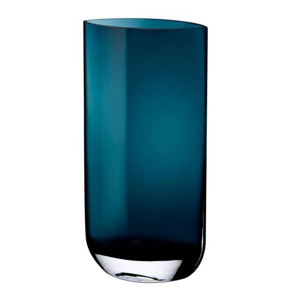 Ваза Nude Glass Лезвие 40 см, хрусталь, бирюзовая