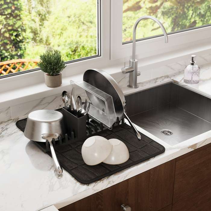 Коврик для сушки посуды udry, 43х61 см, черный UMBRA 1023668-040