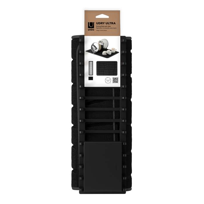 Коврик для сушки посуды udry, 43х61 см, черный UMBRA 1023668-040