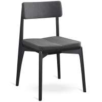 Стул aska, рогожка, черный/темно-серый LATITUDE ASKCHBKBSKDGR