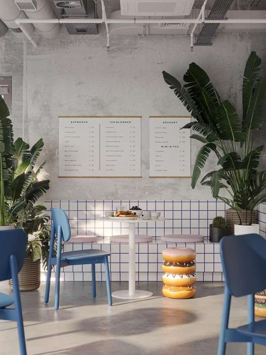 Стул saga, синий LATITUDE SGBRDCHBL