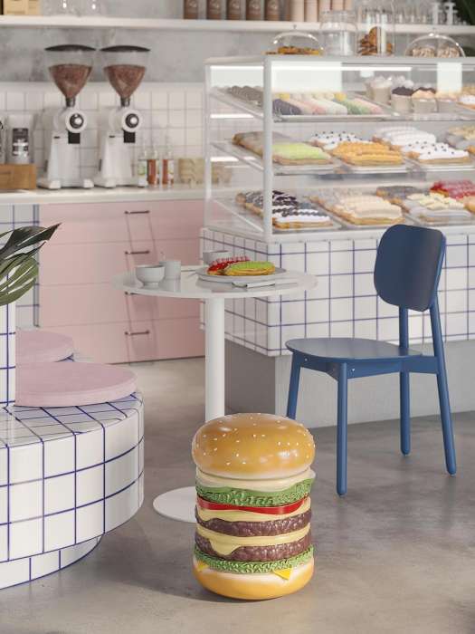 Стул saga, синий LATITUDE SGBRDCHBL