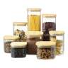 Банка для хранения квадратная glass bamboo, 1,9 л Smart Solutions SS0000162