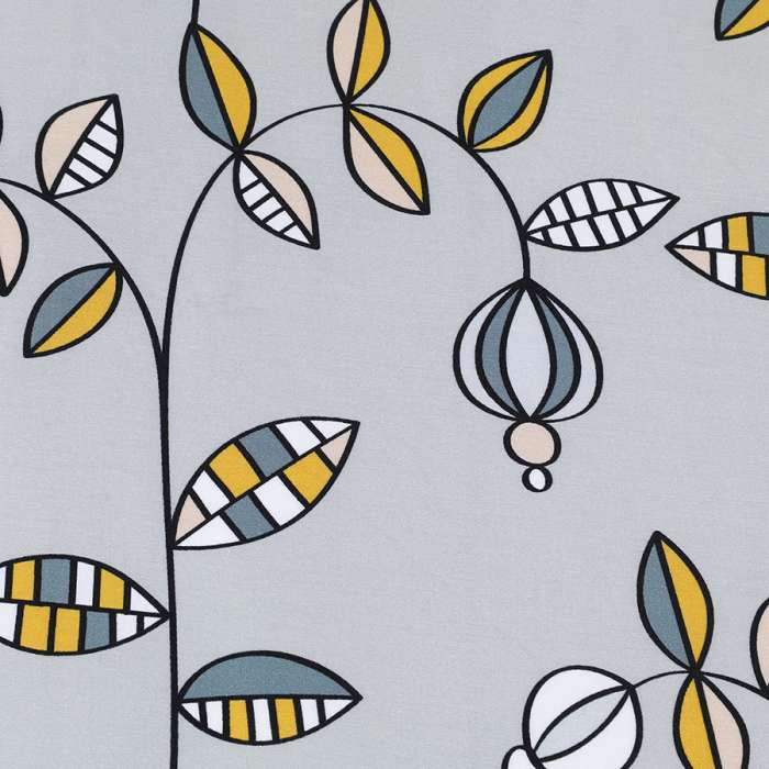 Комплект постельного белья "Ягоды тайги" из премиального сатина из коллекции russian north, 200х220 см Tkano TK24-DC0038