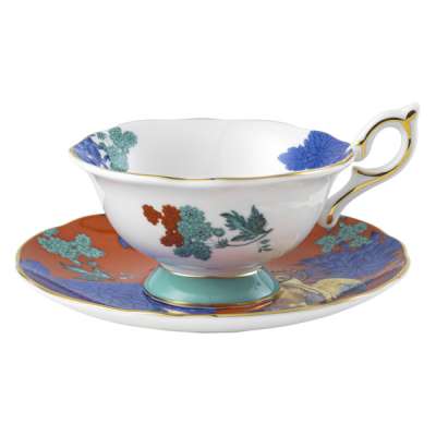 Чашка чайная с блюдцем Wedgwood Золотой попугай 140 мл