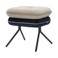Пуф pea, велюр, бежевый/темно-синий Bergenson Bjorn BB0000153