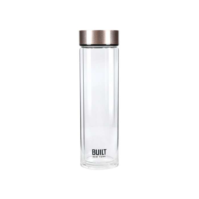 Бутылка для воды BUILT 450 мл Kitchen Craft BLTGLS450RGLD