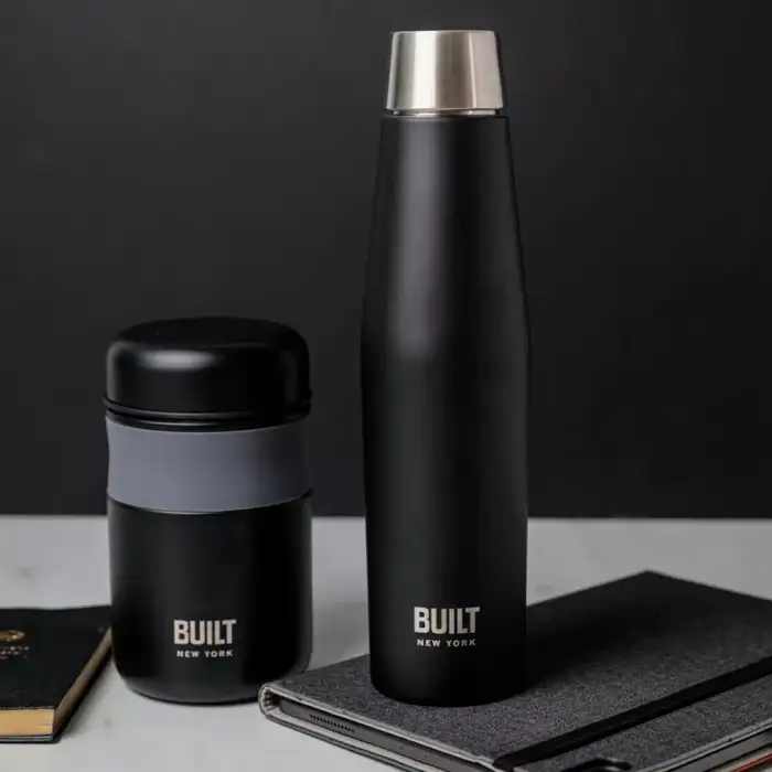 Набор BUILT (термобутылка 540 мл, термос для еды 473 мл) Kitchen Craft BLTLUNCH2PCBLK