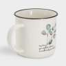 Кружка, 400 мл, фарфор N, белая, Эвкалипт, Herbarium ANNA LAFARG ANLAF2-TC988-A19108-D