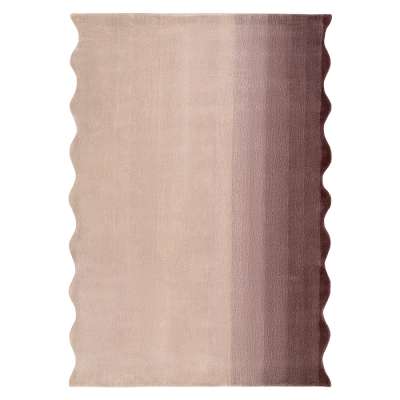 Ковер из шерсти over horizon цвета марсала из коллекции trendy ruffles, 200х300 см Tkano TK25-DR0009