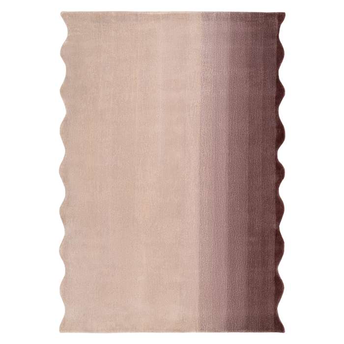 Ковер из шерсти over horizon цвета марсала из коллекции trendy ruffles, 200х300 см Tkano TK25-DR0009