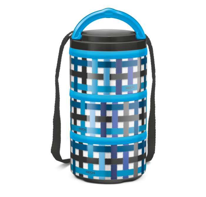 Термо ланч-бокс Microwow Tiffin Pro 3, 0,72 л, Blue MILTON MM45133-BL