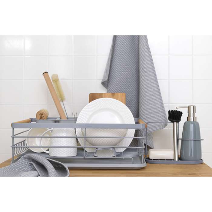 Набор из двух тарелок белого цвета с фактурным рисунком из коллекции essential, 22см Tkano TK22-TW_PL0006