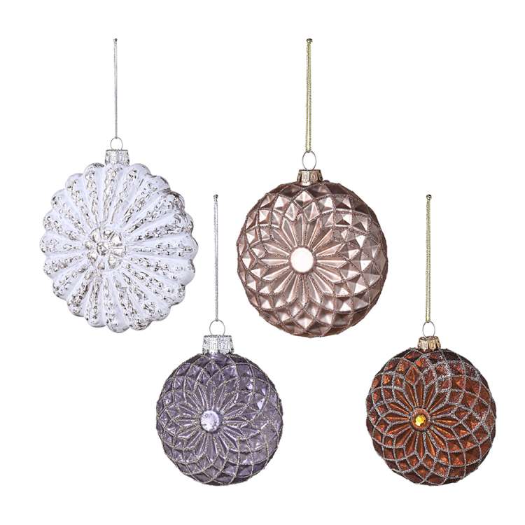 Набор ёлочных украшений Winter wonders из коллекции New Year Essential, 4 шт. TKANO TK24-NY_DEC0013