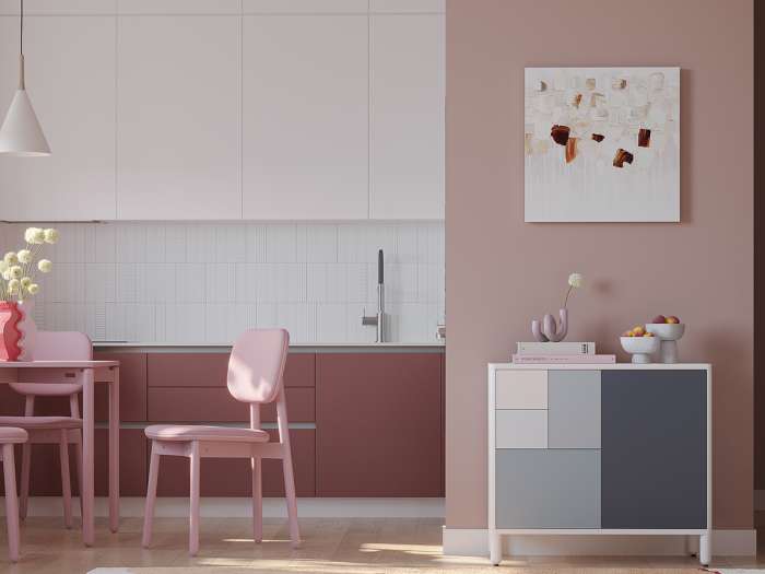 Стул saga, рогожка, розовый LATITUDE SGBRDCHBSKPK