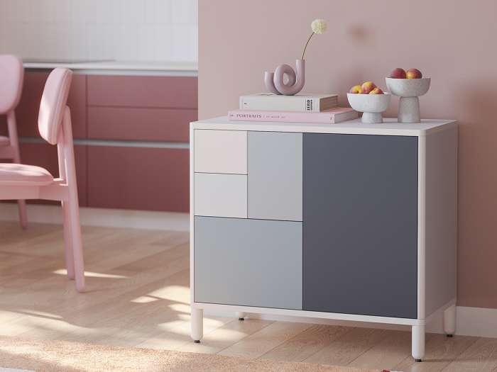 Стул saga, рогожка, розовый LATITUDE SGBRDCHBSKPK