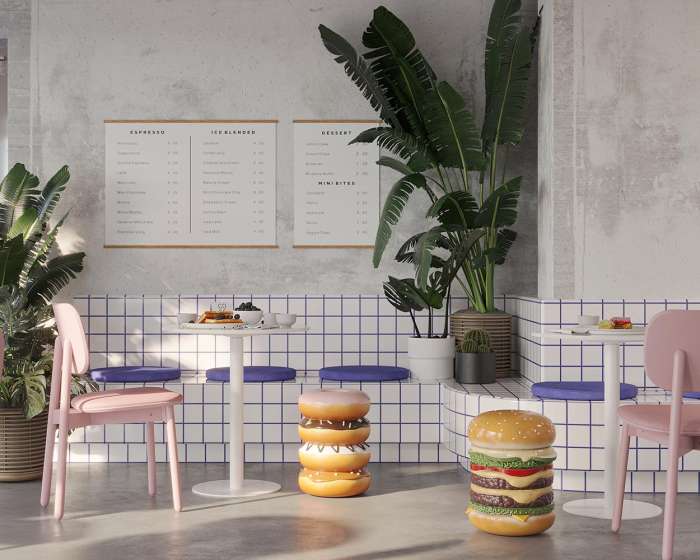 Стул saga, рогожка, розовый LATITUDE SGBRDCHBSKPK