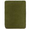 Плед из хлопка жемчужной вязки оливкового цвета из коллекции essential, 130х180 см Tkano TK22-TH0009