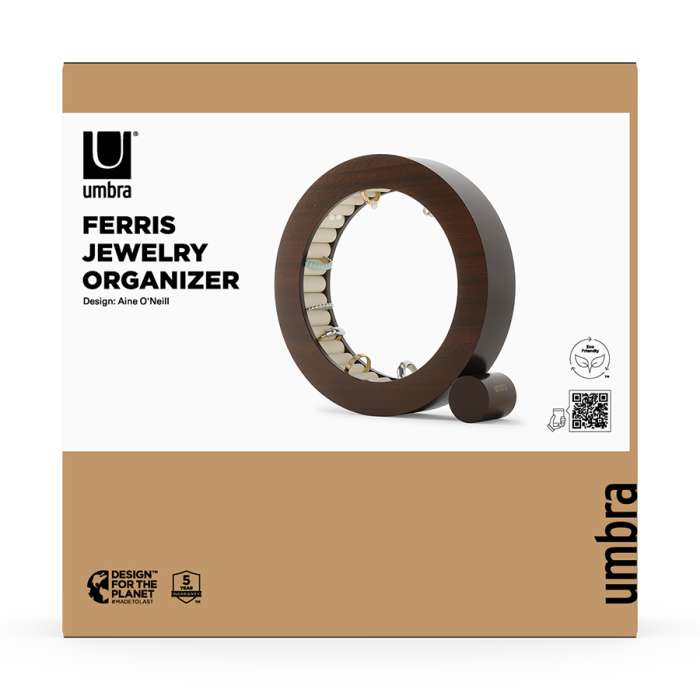 Органайзер для украшений ferris,  D19 см, орех UMBRA 1021415-656-CHN