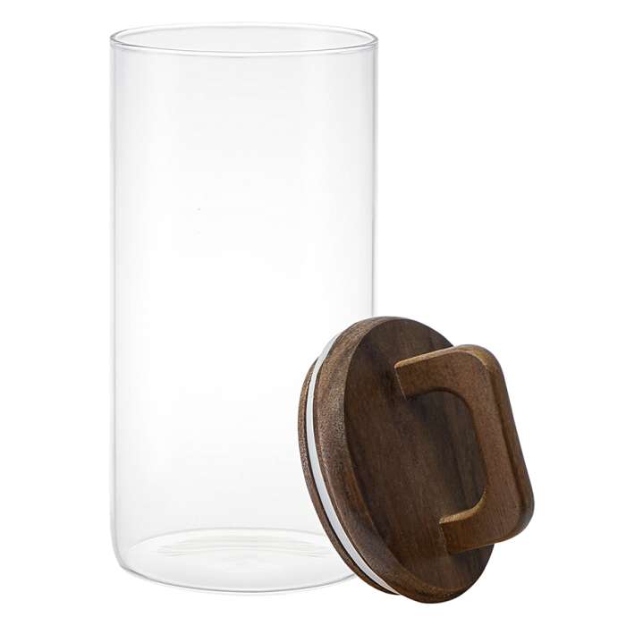 Банка для хранения стеклянная с крышкой из акации hanle, 1,4 л Liberty Jones LJ0000116