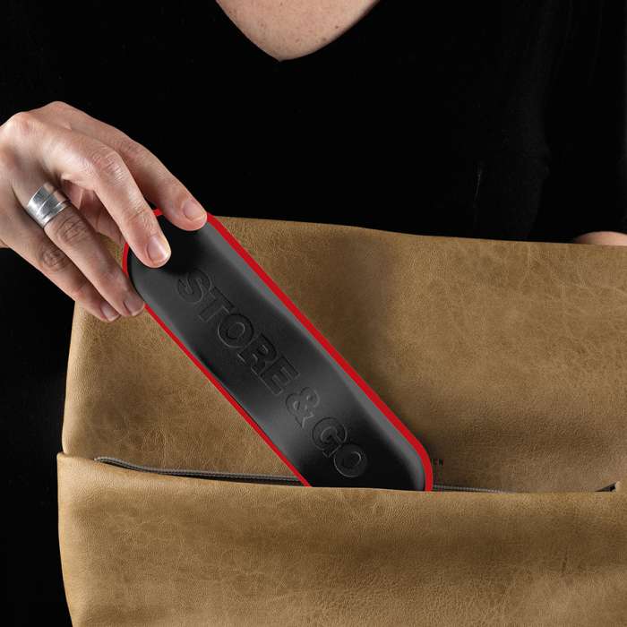 Набор из 3 столовых приборов в футляре On the Go красный GUZZINI 17110131