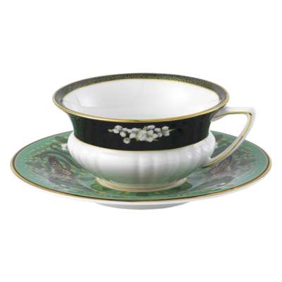 Чашка чайная с блюдцем Wedgwood Изумрудный лес 140 мл