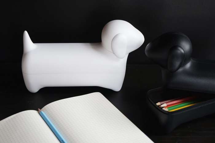 Коробка для мелочей dacholder, черная QUALY QL10291-BK