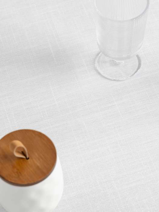 Скатерть, 170х250 см, полиэстер, бело-серебристая, Floe ANNA LAFARG ANLAF-YYW25-1TCm