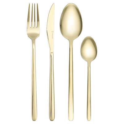 Набор столовых приборов pure, золотистые глянцевые, 24 пред. Liberty Jones LJ0000499