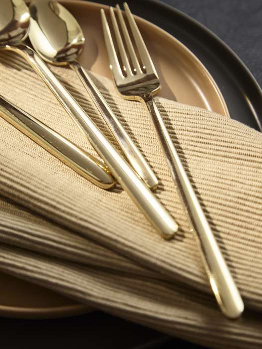 Набор столовых приборов pure, золотистые глянцевые, 24 пред. Liberty Jones LJ0000499