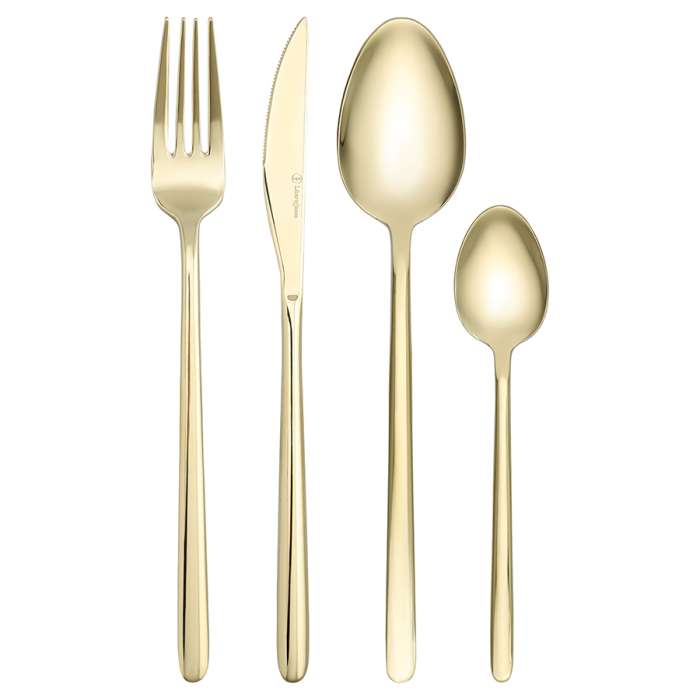 Набор столовых приборов pure, золотистые глянцевые, 24 пред. Liberty Jones LJ0000499