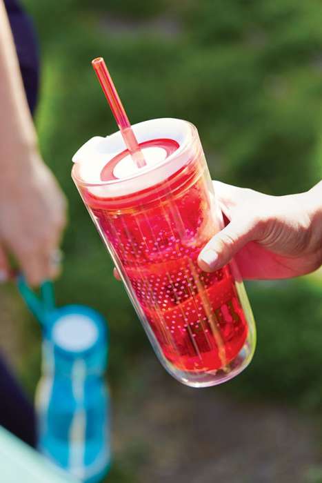  Стакан с двойными стенками Travel красный ZOKU ZK127-RD