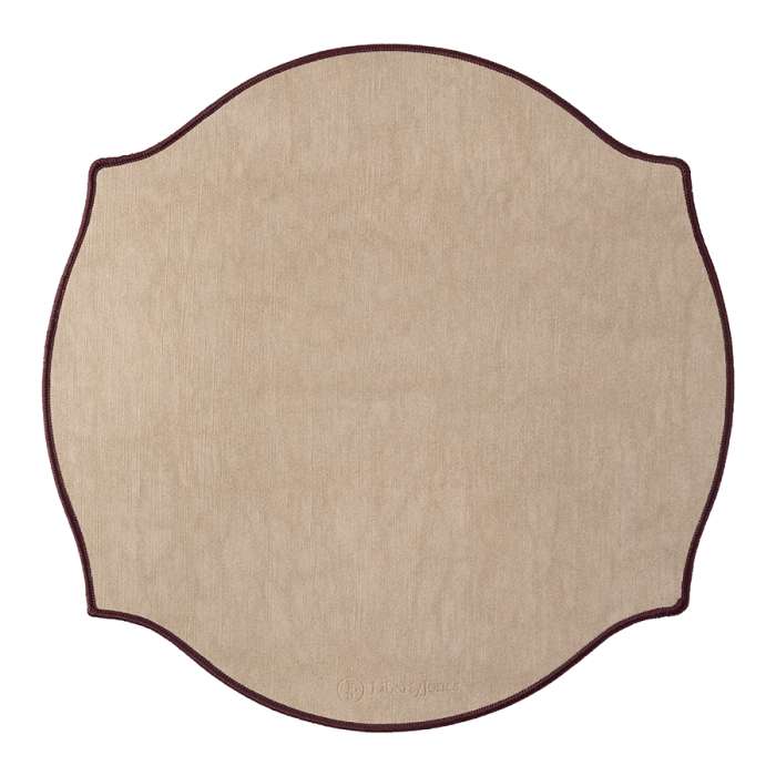 Салфетка сервировочная etica, D38 см, бежево-розовая Liberty Jones LJ0000544