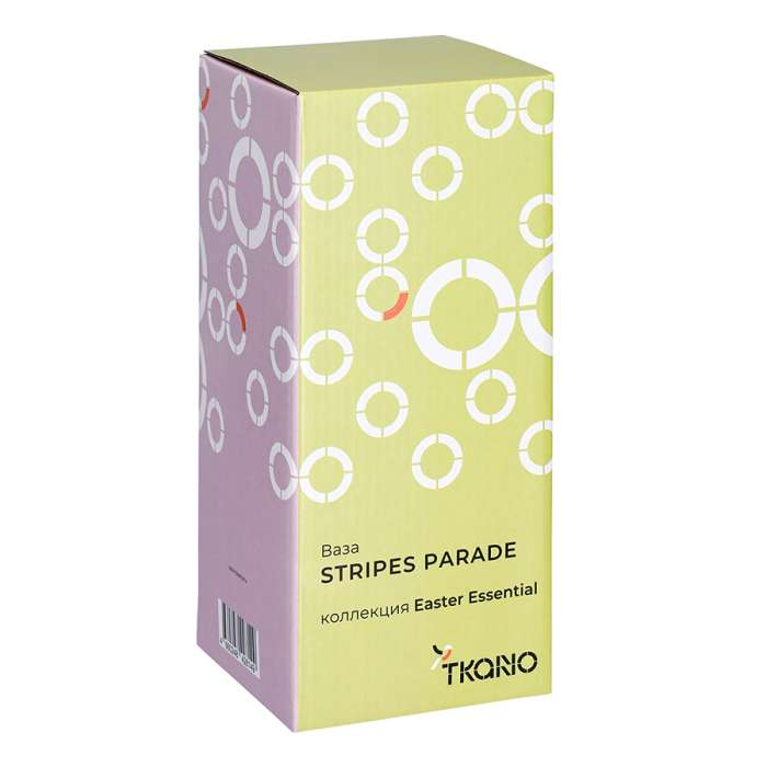 Ваза stripes parade из коллекции easter essential, 25 см Tkano TK25-DEC-VA0002