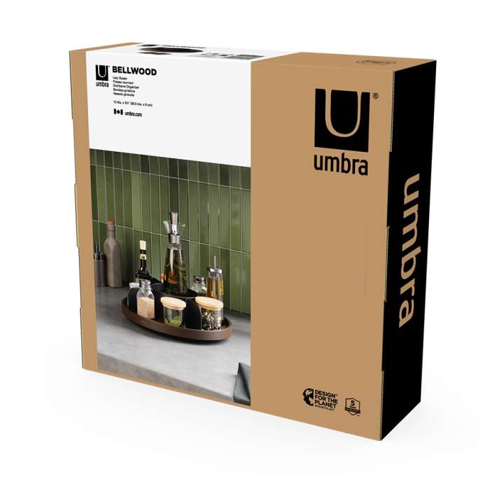 Органайзер для специй bellwood, черный/орех UMBRA 1019936-048