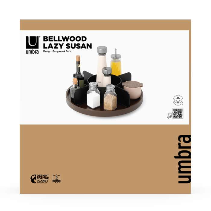 Органайзер для специй bellwood, черный/орех UMBRA 1019936-048