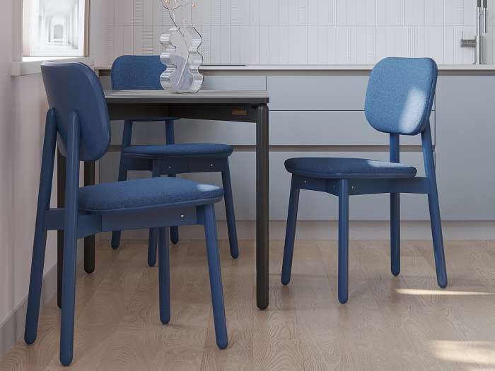 Стул saga, рогожка, сине-зеленый LATITUDE SGBRDCHBSKBL_GRN