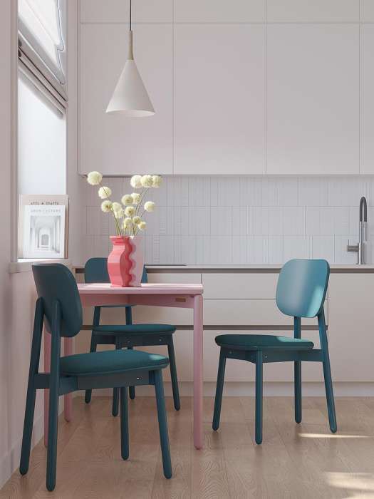 Стул saga, рогожка, сине-зеленый LATITUDE SGBRDCHBSKBL_GRN