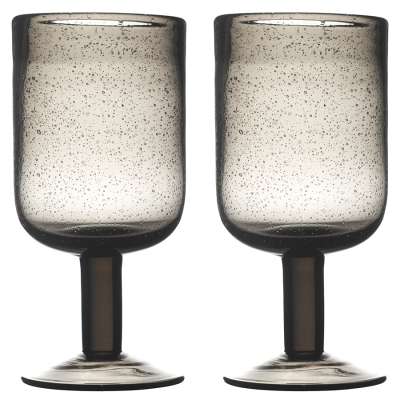 Набор бокалов для вина flowi, 410 мл, серо-коричневые, 2 шт. Liberty Jones LJ0000212