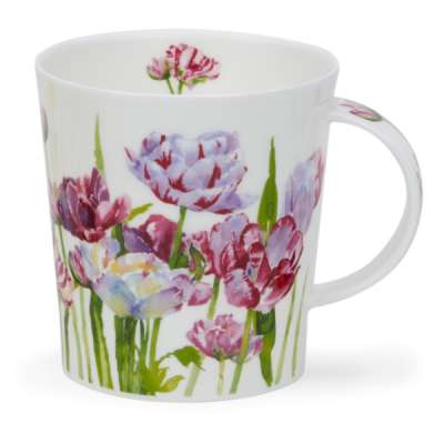 Кружка Dunoon Танцующие Тюльпаны Ломонд 320 мл, фарфор костяной