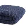 Плед из стираного хлопка темно-синего цвета из коллекции Essential, 130х180 см TKANO TK22-TH0007