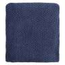 Плед из стираного хлопка темно-синего цвета из коллекции Essential, 130х180 см TKANO TK22-TH0007