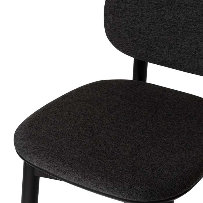 Стул барный с обивкой saga, рогожка, темно-серый LATITUDE LT000056