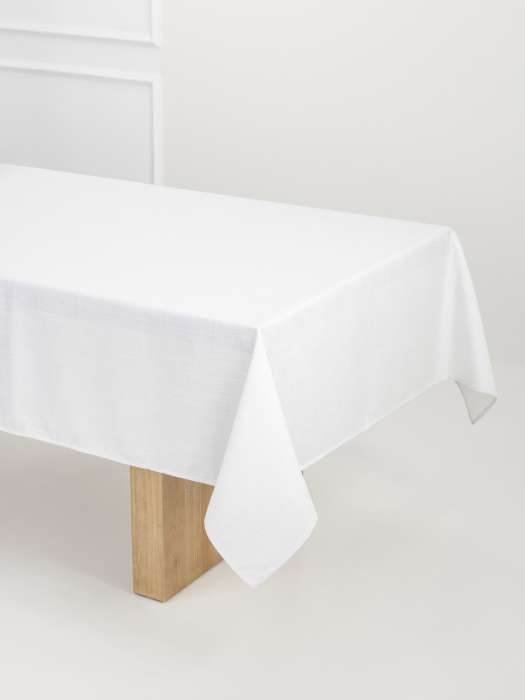 Скатерть, 160х160 см, полиэстер, бело-серебристая, Floe ANNA LAFARG ANLAF-YYW25-1TCs