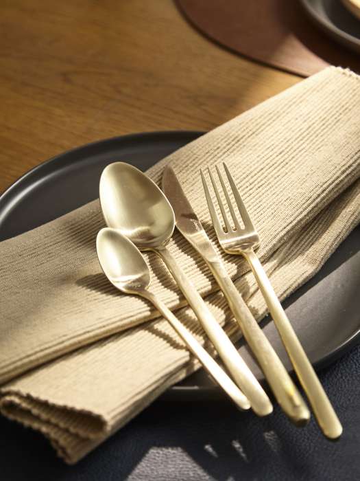Набор столовых приборов pure, золотистые матовые, 24 пред. Liberty Jones LJ0000497
