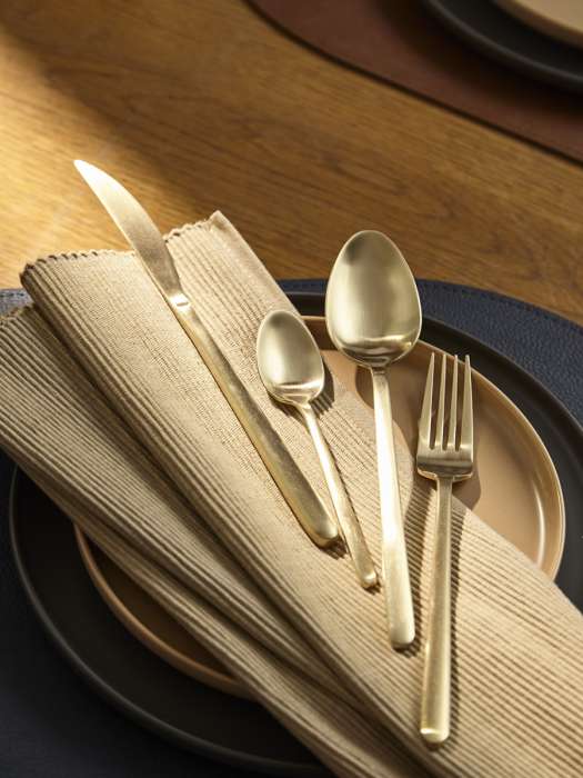 Набор столовых приборов pure, золотистые матовые, 24 пред. Liberty Jones LJ0000497