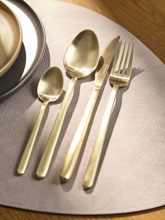 Набор столовых приборов pure, золотистые матовые, 24 пред. Liberty Jones LJ0000497
